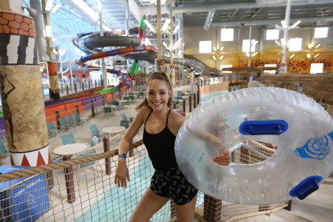 Kalahari Resorts and Conventions, home to America’s Largest Indoor Waterparks, offer something for every member of the family. Recently, teen dance prodigy Maddie Ziegler stopped by the resort’s Pocono Mountains, Pennsylvania location for some downtime. For more information please visit www.KalahariResorts.com. (Photo: Business Wire)