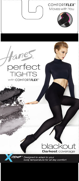 Hanes Premium Women's Silky Sheer Control Top Pantyhose - Off Black XXL