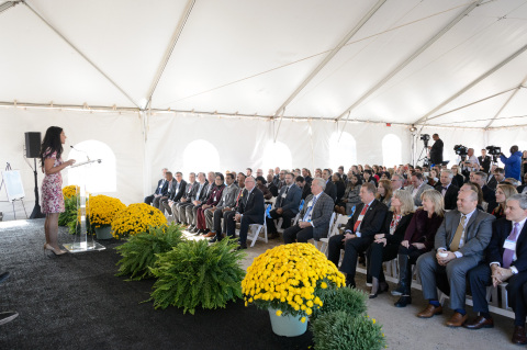 MetLife SVP and Chief Administrative Officer Mona Moazzaz opens the groundbreaking ceremony for the new building at MetLife's Global Technology Campus in Cary, North Carolina. (Photo: Business Wire)