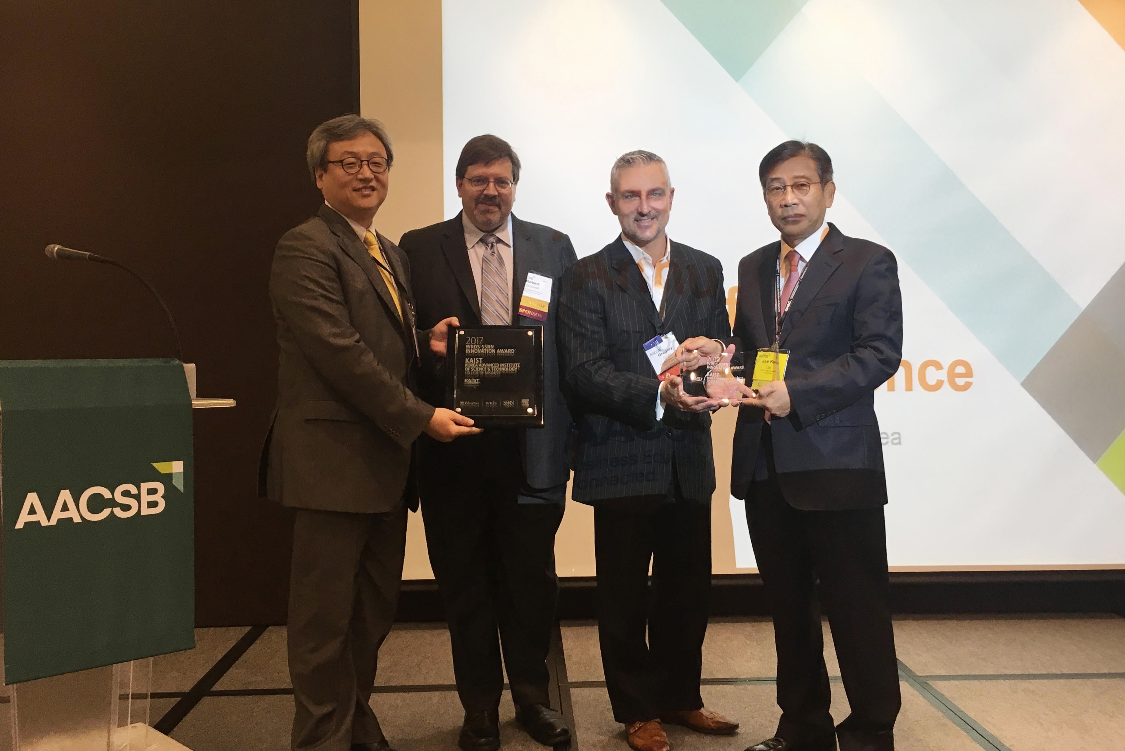 WRDS-SSRN Innovation Award Presented to the Korea Advanced ...