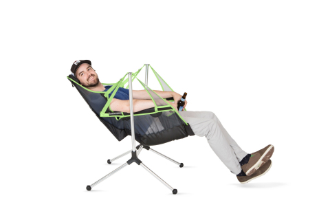 The Stargaze™ Recliner.  A suspended engineered chair with the dynamic swinging motion of a hammock and hands-free ‘just-lean-back’ reclining for a relaxed view of the night sky or upright socializing around the campfire. (Photo: Business Wire)