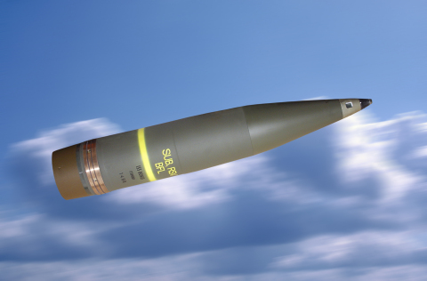 BAE Systems will deliver 254 additional rounds of Bofors 155mm BONUS ammunition to the Swedish Army. When launched from any 155-millimeter artillery system, the BONUS carrier shell separates to deploy two sensor-fuzed munitions that then search for targets within a given footprint, up to 32,000 square meters.  (Photo: BAE Systems)