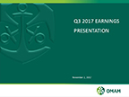 OMAM Reports Financial and Operating Results for the Third Quarter Ended September 30, 2017