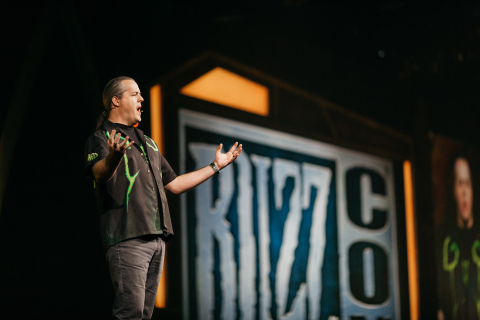 World of Warcraft Executive Producer J. Allen Brack unveils the game’s next expansion, Battle for Azeroth, at BlizzCon 2017. (Photo: Business Wire)