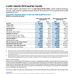 Luxfer Third-quarter 2017 Results