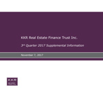 KKR Real Estate Finance Trust Inc. Supplemental Information for the Quarter Ended September 30, 2017
