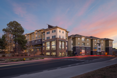 Northern Arizona University and American Campus Communities celebrate the opening Skyview (Photo: Business Wire)