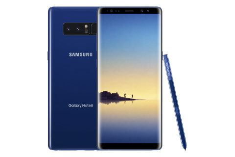 The Samsung Galaxy Note8 Deepsea Blue will be available exclusively at Best Buy stores, BestBuy.com and Samsung.com beginning Nov. 16. (Photo: Business Wire)