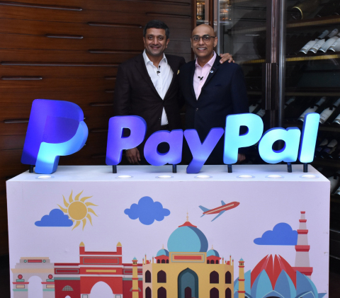 Rohan Mahadevan (left), CEO PayPal Private Limited & SVP, General Manager, APAC at PayPal and Anupam Pahuja (right), Country Manager and Managing Director, PayPal India at the launch of PayPal's domestic operations in India. (Photo: Business Wire)