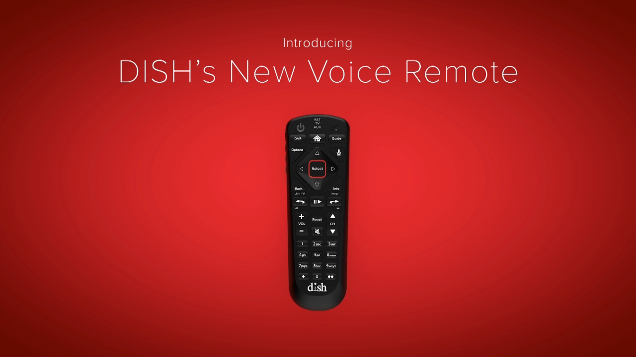 DISH's new voice remote features advanced voice recognition technology, customizable buttons, motion-activated backlighting and Remote Finder functionality.