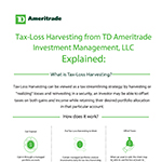 Tax-loss harvesting infographic.