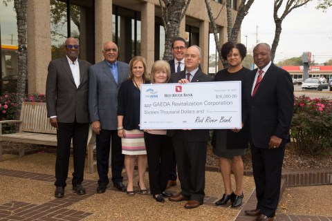 The GAEDA Revitalization Corporation yesterday was awarded a $16,000 grant from FHLB Dallas and Red River Bank for architectural and legal fees and site preparation related to affordable housing. (Photo: Business Wire)