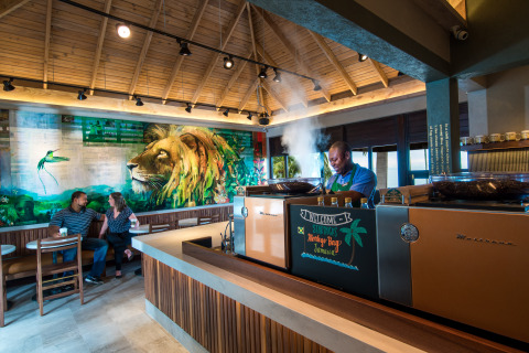 Starbucks and Caribbean Coffee Baristas Limited, a consortium led by Margaritaville Caribbean Group, have opened Jamaica’s first Starbucks® store at Doctor’s Cave Beach in Montego Bay. (Photo: Business Wire)