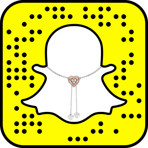 To check out the new Lens from Kay Jewelers, users just need to open Snapchat on their phone, point their phone at the customized Snapcode and press hold. (Graphic: Business Wire)