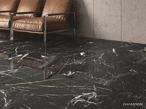 Black Marquina mix white veins with abundant elegant structure (Photo: Business Wire)