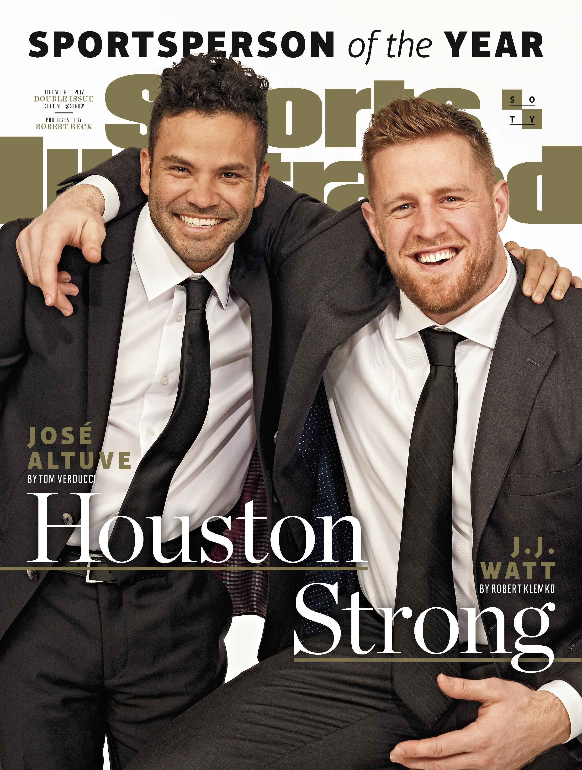 J.J. Watt and José Altuve Receive Sports Illustrated's 2017
