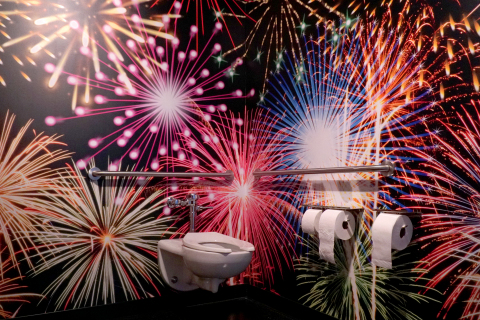 Charmin Restrooms “Fireworks Stall” (Photo: Business Wire)
