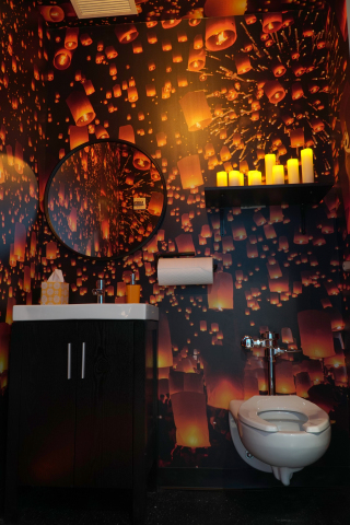 Charmin Restrooms “Lantern Stall” (Photo: Business Wire)
