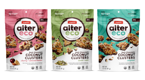 Alter Eco Dark Chocolate Coconut Clusters (Photo: Business Wire)