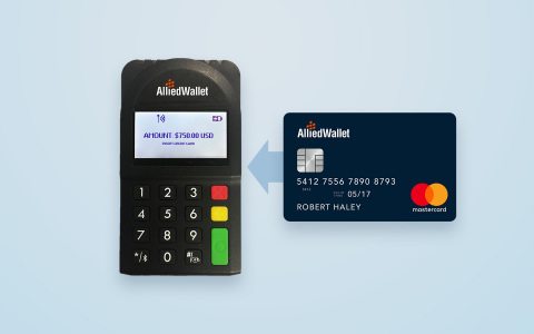 Allied Wallet's new chip and pin, mPOS device for SWIPE coming in March of 2018. (Photo: Business Wire)