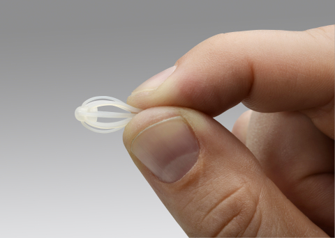 Intersect ENT's SINUVA™ (mometasone furoate) Sinus Implant, a new in-office treatment option for recurrent nasal polyps. (Photo: Business Wire)