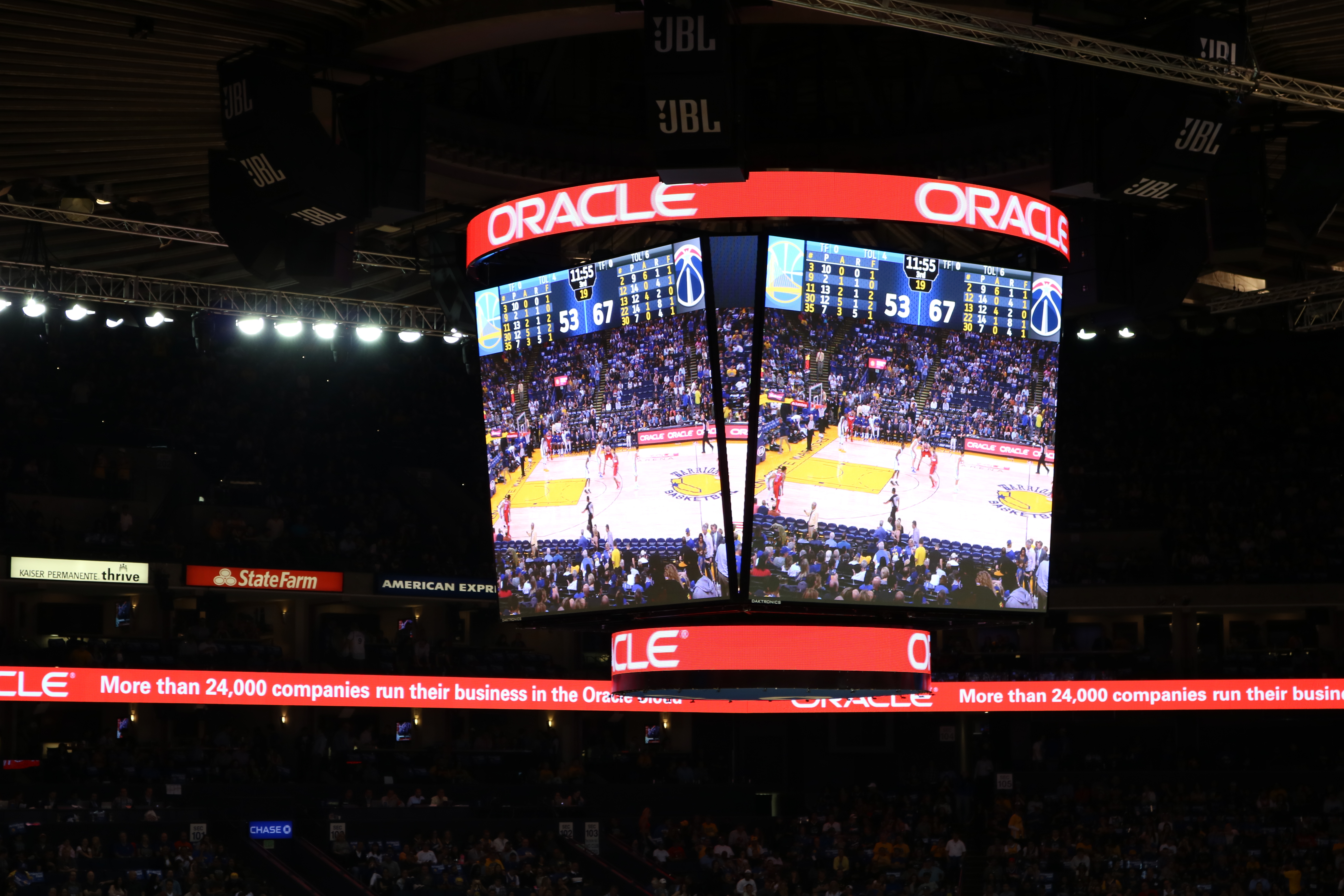 Toshiba Upgrades Digital Signage In Oracle Arena Business Wire
