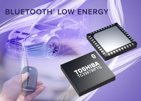 Toshiba's new TC35679IFTG is highly extendable and designed for use in harsh automotive environments and extended temperature ranges. A mixed-signal device, the TC35679IFTG contains both analog RF and baseband digital parts. (Graphic: Business Wire)