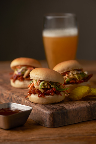 The new Hyatt House H Bar Sip + Snack menu features BBQ Pulled Pork Sliders (Photo: Business Wire)