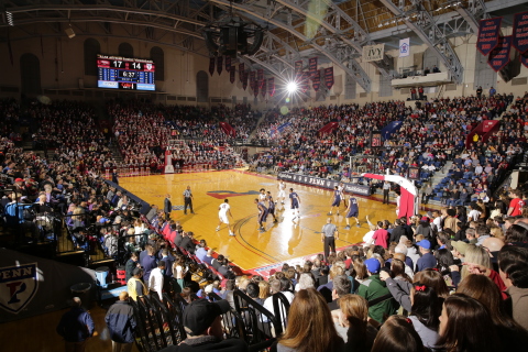 Penn Athletics and Aramark have renewed their contract to provide food, beverage and retail services for the Quakers’ athletic facilities, including the iconic Franklin Field and The Palestra (pictured). (Photo: Business Wire)