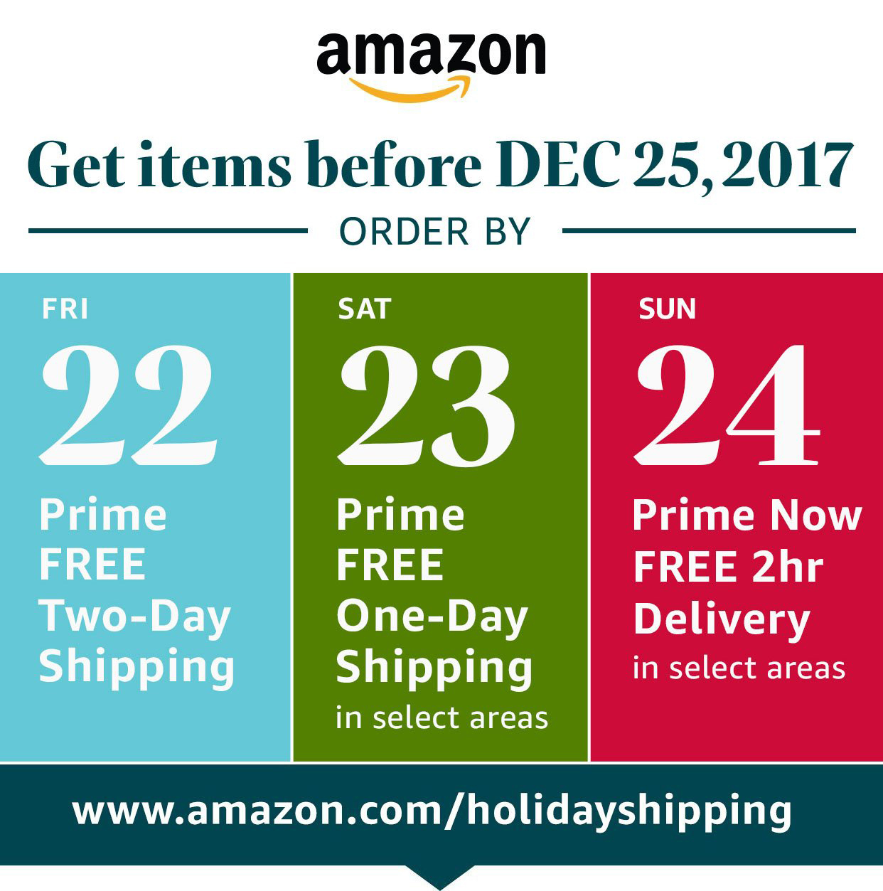 Plenty of Time to Shop with Fast, Free Shipping from  to Your Door –  Through December 24