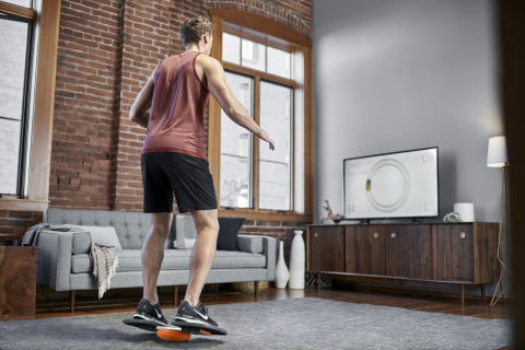 Modern Movement® M-Pad™ Balance & Strength Trainer offers interactive tracking software and provides a wide range of motion that better replicates real-life movements. (Photo: Business Wire)