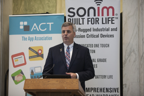 Sonim Technologies, in partnership with ACT | The App Association, held an event on Capitol Hill entitled “The Future of First Responder Technology" last week. (Photo: Business Wire)