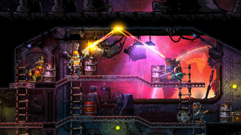 Prepare to command robot pirates in epic tactical shootouts. SteamWorld: Heist is a turn-based strategy game with an action twist: By manually aiming your weapons you’ll pull off insane bullet-bouncing trick shots. The Ultimate Edition includes “The Outsider” campaign, which features a mysterious ally and a shipload of new weapons, upgrades, hats and missions. (Graphic: Business Wire)