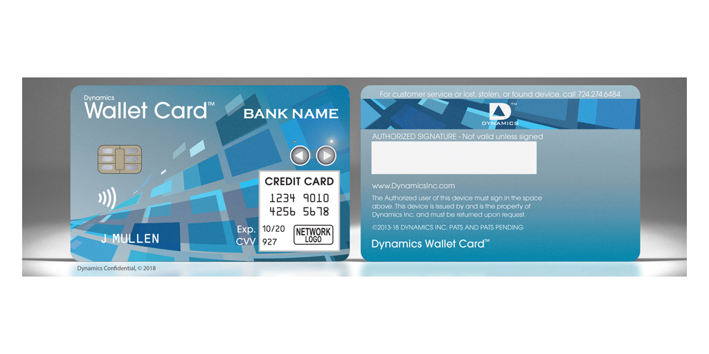 Startup Stories on X: Card maker Dynamics unveiled the one of its kind  smart card! #StartupStories #CES2018 #SmartCard #SmartCreditCard  #Technology #technews  / X