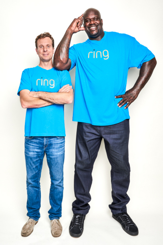 Shaquille O’Neal and Ring’s founder Jamie Siminoff will host a Q&A session moderated by Bloomberg reporter Mark Gurman to discuss the future of neighborhood security at CES 2018. (Photo: Business Wire)