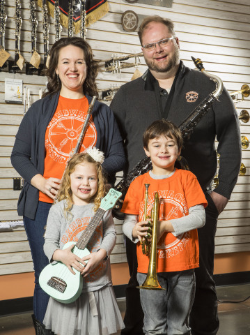 In Nashville, Tennessee, small business owners Linden, Jennifer, Joseph and Lois Lantz of Bandwagon  ... 