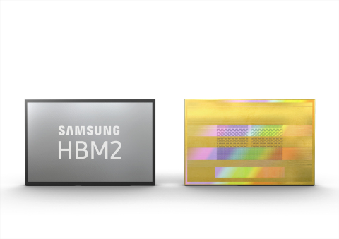 New Samsung 8GB HBM2 with a 2.4 Gbps data transfer speed per pin (Photo: Business Wire)