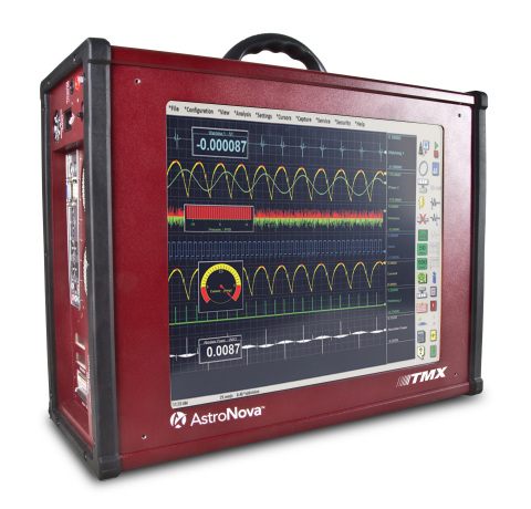AstroNova's upgraded TMX® data acquisition system features enhanced security with Windows 10 and a high-speed oscilloscope for 60x faster measurements. (Photo: Business Wire).