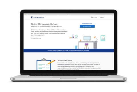 UnitedHealthcare’s new Digital Onboarding capability now helps people select an appropriate health plan based on their personal health and financial preferences, using a step-by-step process that helps make plan enrollment simple and straightforward (Courtesy of UnitedHealthcare).