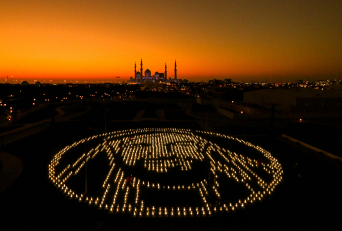 To mark the Year of Zayed, the lanterns assembled by the students were used to pay a special tribute to the late HH Sheikh Zayed with a unique installation in his image. (Photo: AETOSWire)