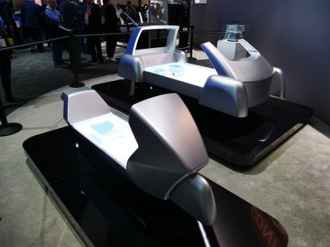 Mockups of scalable "ePowertrain" platform at CES 2018 (Photo: Business Wire)