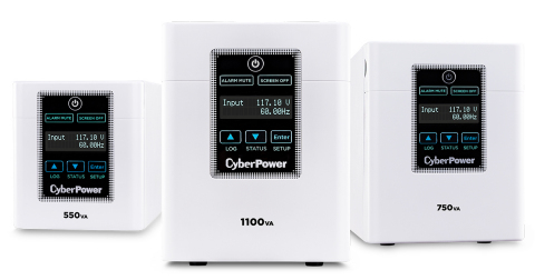 CyberPower Medical-Grade UPS systems provide clean, reliable power for healthcare IT systems and medical equipment. Pictured are CyberPower UPS models M550L, M750L and M1100XL. (Photo: CyberPower)