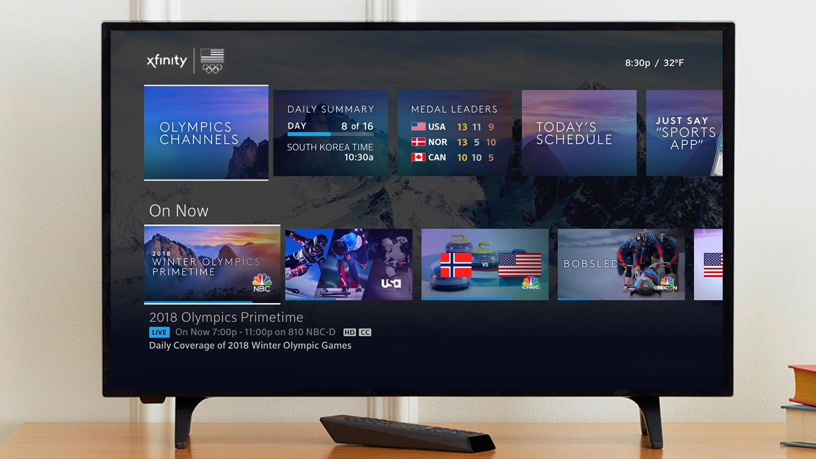 Comcast Unveils Unparalleled Winter Olympics Viewing Experience for Xfinity TV Customers acro...