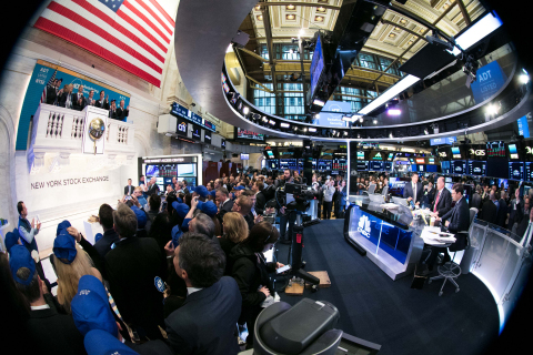 View of the NYSE Trading Floor as ADT, Inc. rings the NYSE Opening Bell(R) to commemorate its IPO and first day of trading on the NYSE. (Photo: NYSE)