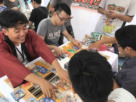 A shot from Instruction event of "HAIKYU!! VOLLEYBALL CARD GAME!!" at Book Fair 2017 in Hanoi Vietnam in September 2017 (Photo: Business Wire)