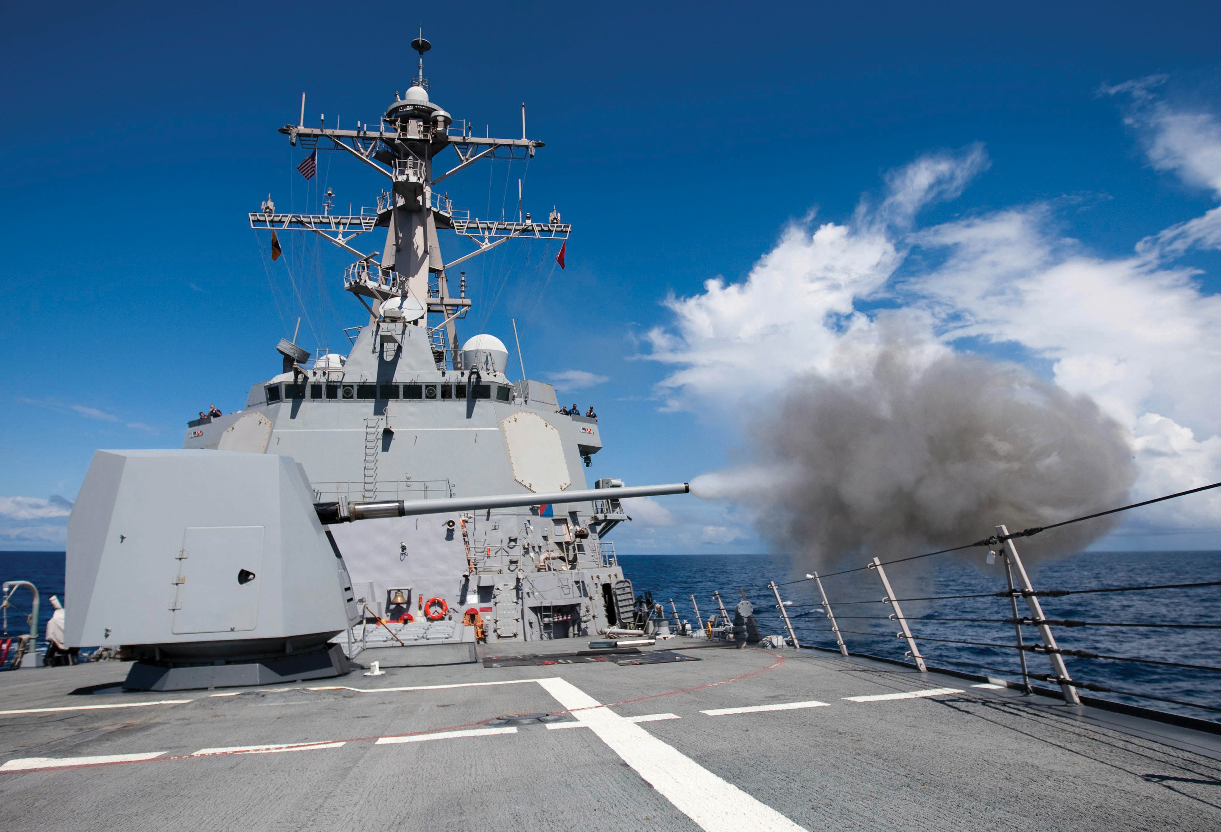 Bae Systems To Provide U S Navy With Modernized Mk 45 Guns Business Wire Firing 3 rounds from the navy's mk 45 mod 4 light weight gun mount (5). business wire