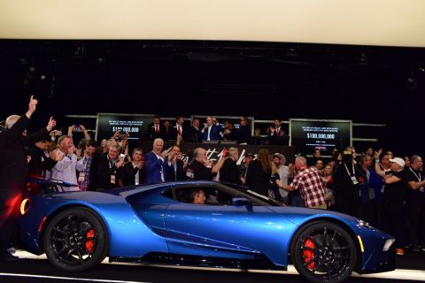 A 2017 Ford GT sold for charity during Barrett-Jackson’s 47th Annual Scottsdale Auction (Photo: Business Wire)