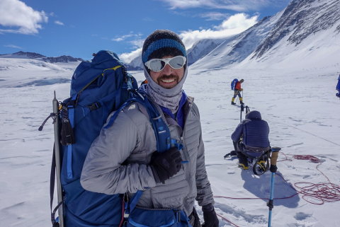 Mountain climber Chris Bombardier of Denver, Colorado on January 6th became the first hemophiliac to climb the Seven Summits of the world with his successful climb of Mount Vinson in Antarctica, a journey made possible with a grant from Octapharma USA. (Photo: Business Wire)