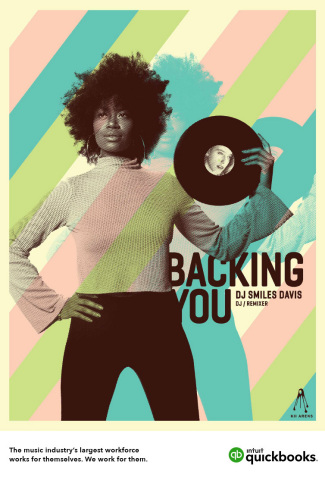 Intuit QuickBooks’ “Backing You” Campaign” celebrates the many self-employed and small businesses that help build the music industry. (Graphic: Business Wire)