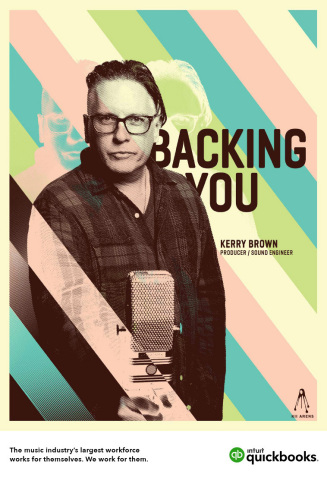 Intuit QuickBooks’ “Backing You” Campaign” celebrates the many self-employed and small businesses that help build the music industry. (Graphic: Business Wire)